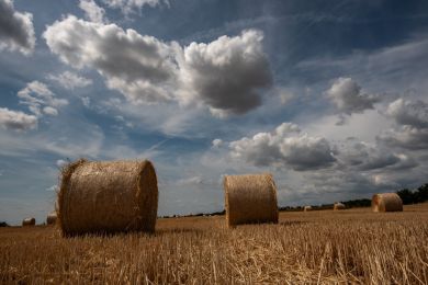 10 Sommerhimmel überm Stoppelacker